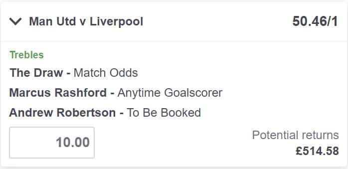 Man United vs Liverpool bet builder tip