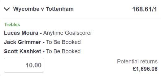 Wycombe vs Tottenham betting tips