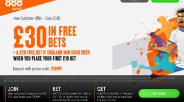 How to get £30 in Free Bets AND £20 Extra if England win Euro 2020