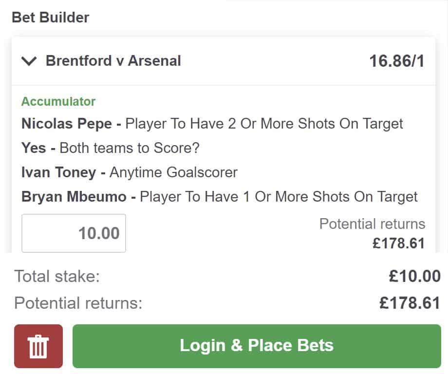 Brentford v Arsenal tips