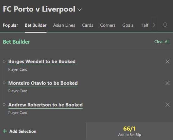 Porto vs Liverpool booking tips