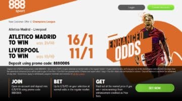 Atletico Madrid v Liverpool odds