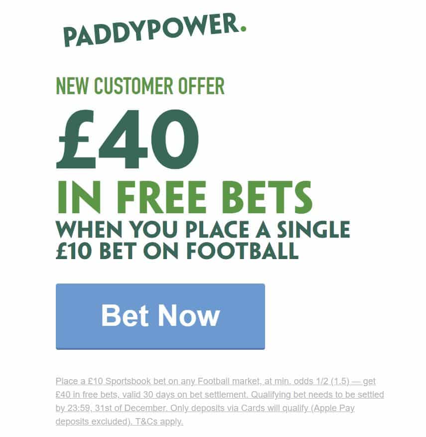 Paddy Power Boxing Day free bets