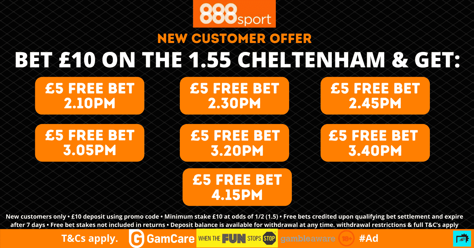 888Sport 7 free £5 bets