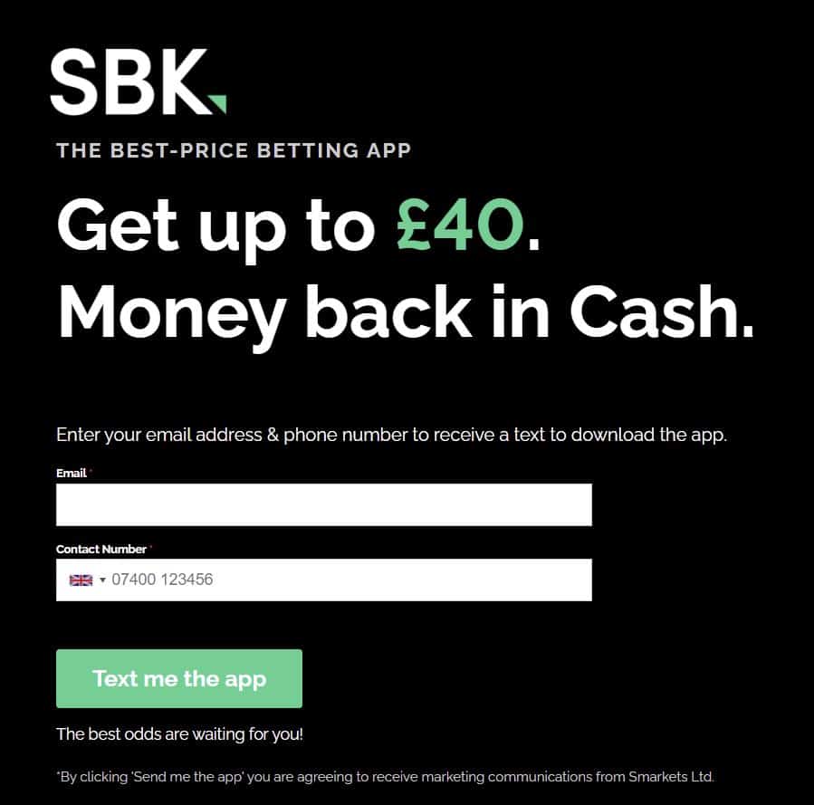 SBK sign-up offer