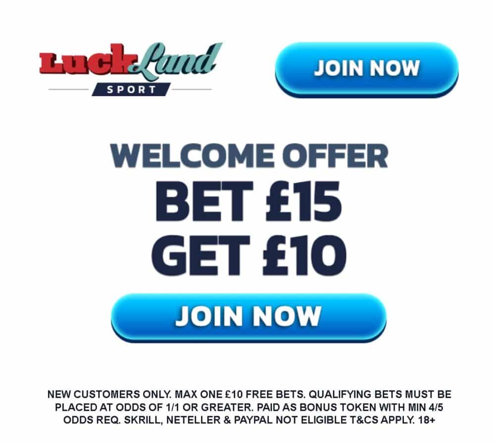 Luckland sign-up offer 2022