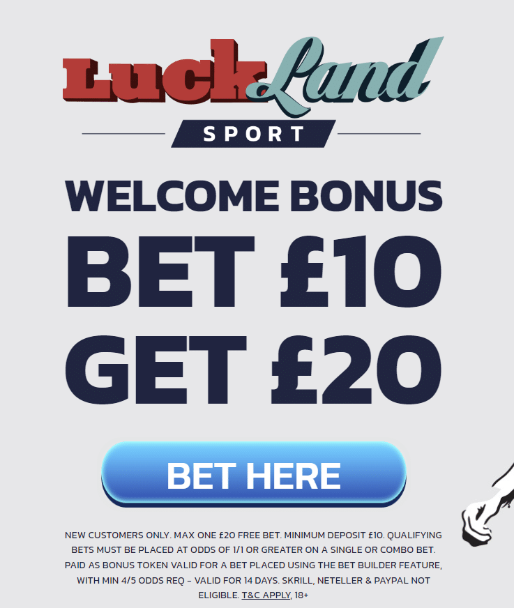 Luckland sign-up offer