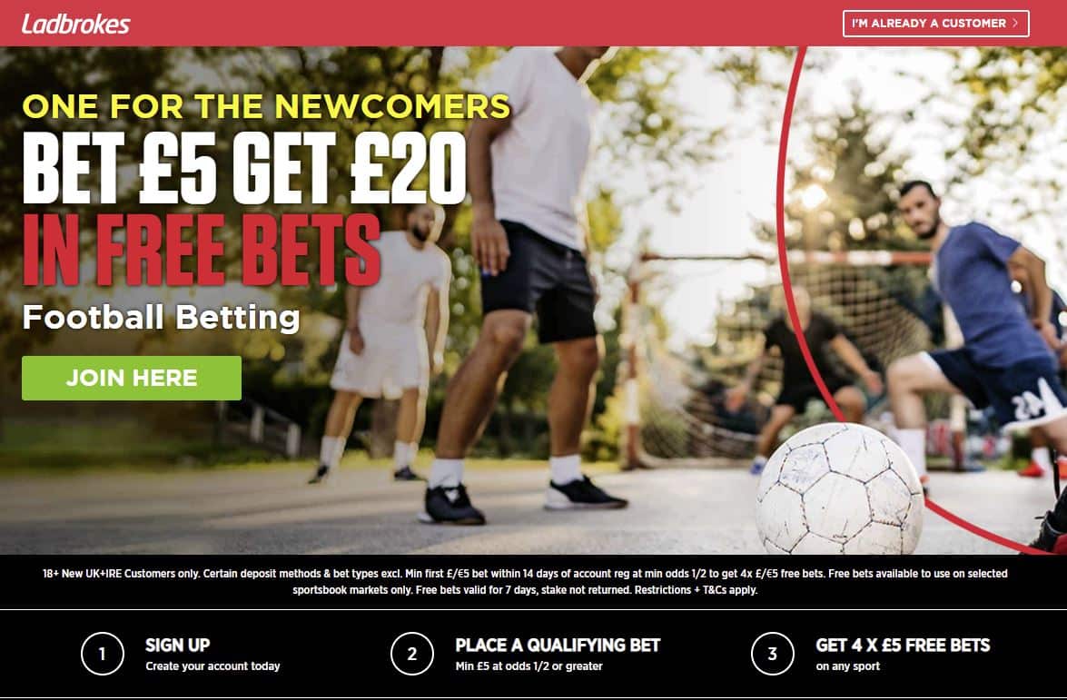 Ladbrokes sign-up offer