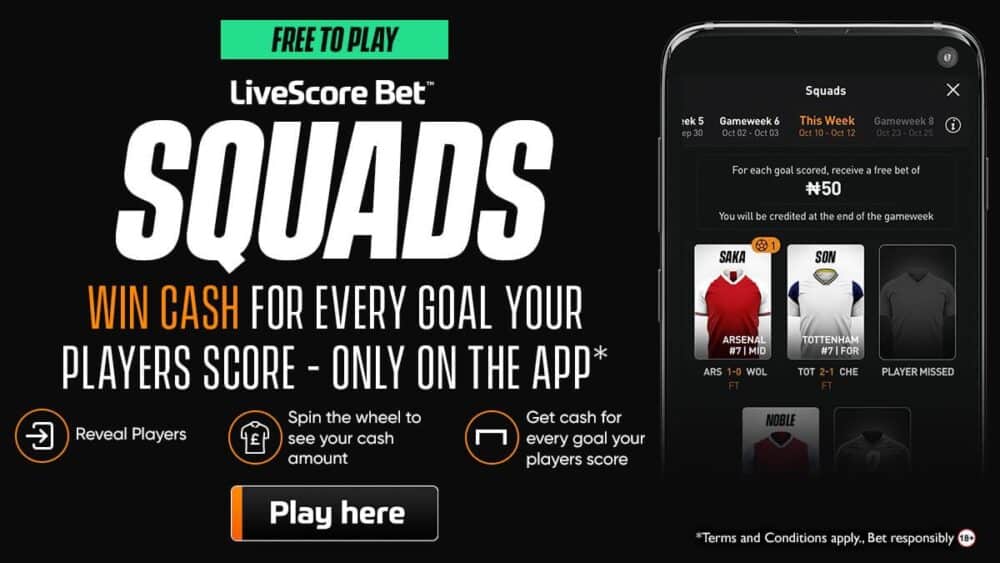 LiveScore Bet Squads