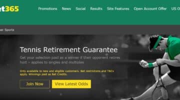 bet365 tennis retirement guarantee