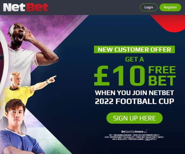 NetBet World Cup sign-up offer