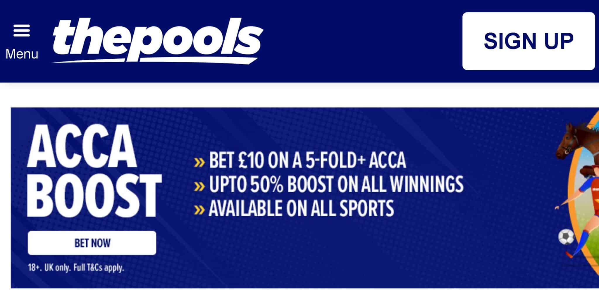 The Pools acca boost