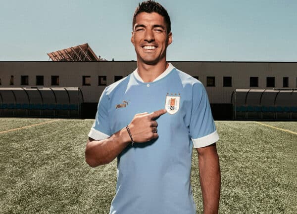 Uruguay World Cup kit