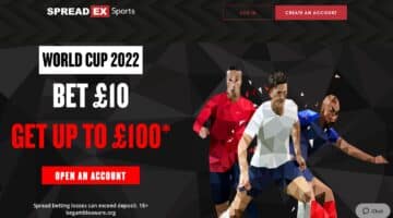 SpreadEx World Cup welcome offer