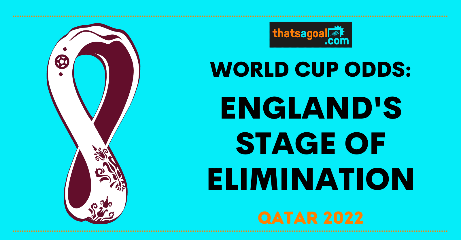 England's World Cup stage of elimination odds