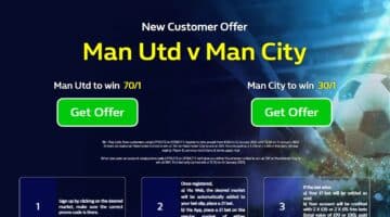 Man United vs Man City price boosts