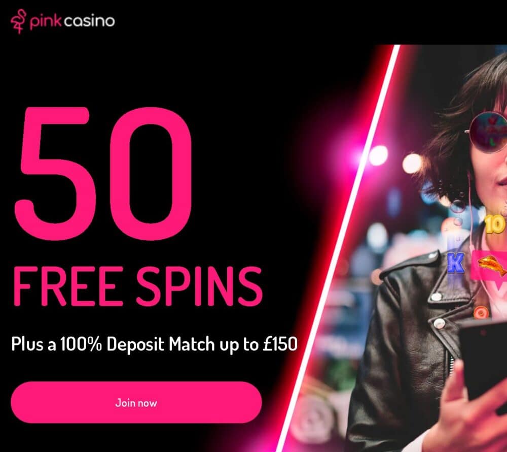 Pink Casino sign-up offer