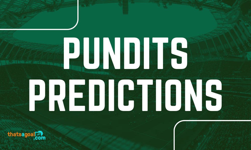 Football pundits predictions