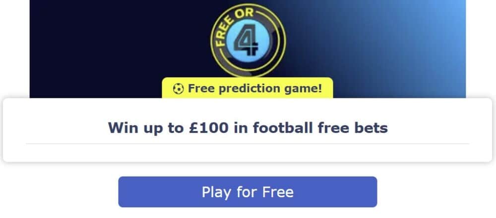 William Hill free or 4