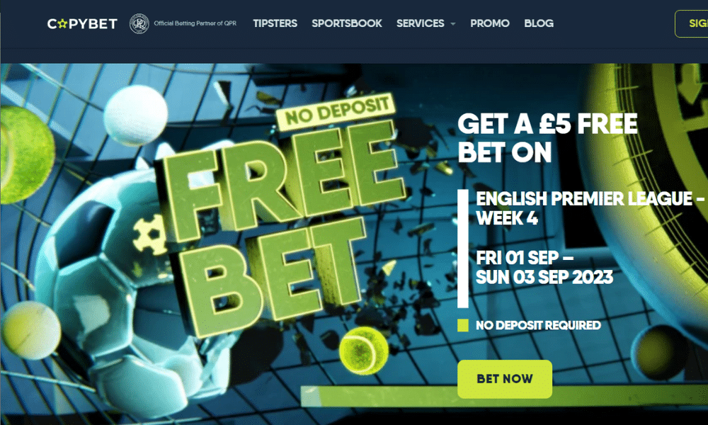 CopyBet no deposit £5 free bet