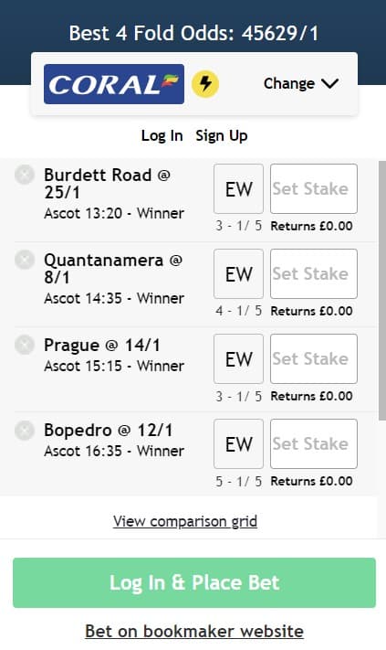 Champions Day lucky 15