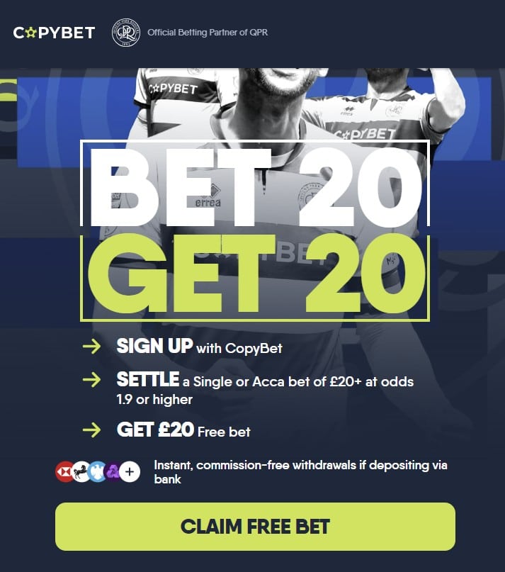 CopyBet £20 sign-up offer
