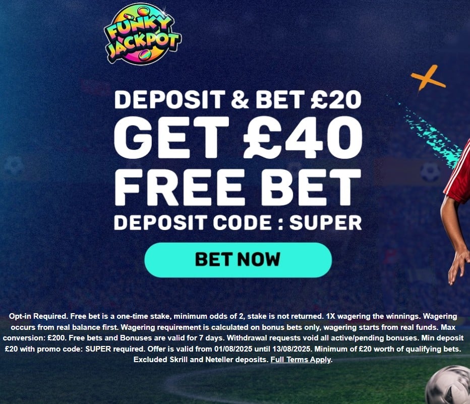 FunkyJackpot Super Cup offer
