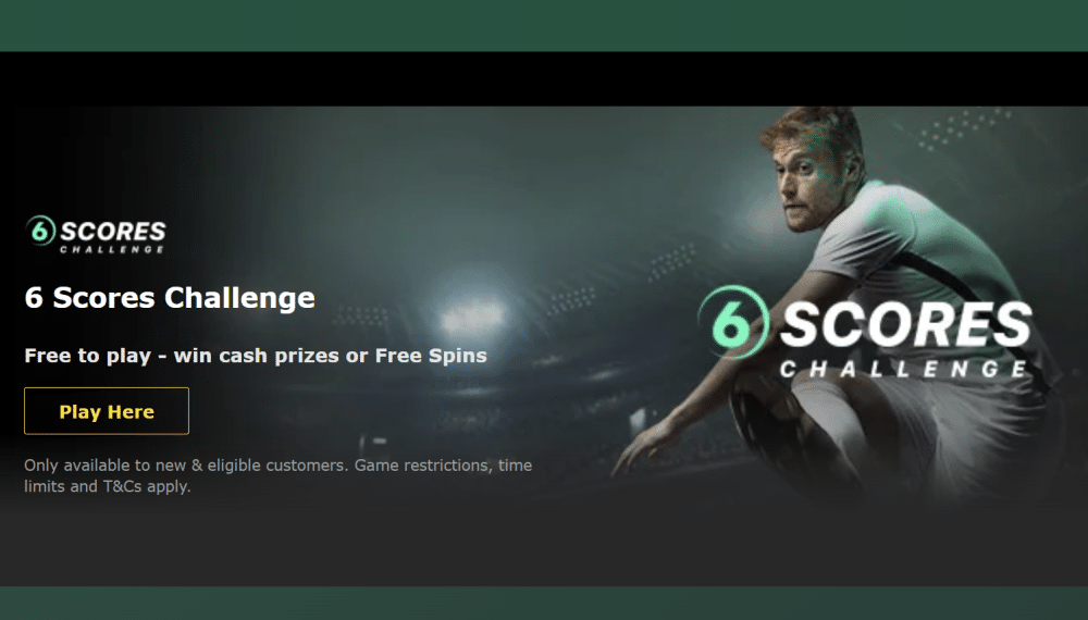 bet365 6 Scores Challenge tips