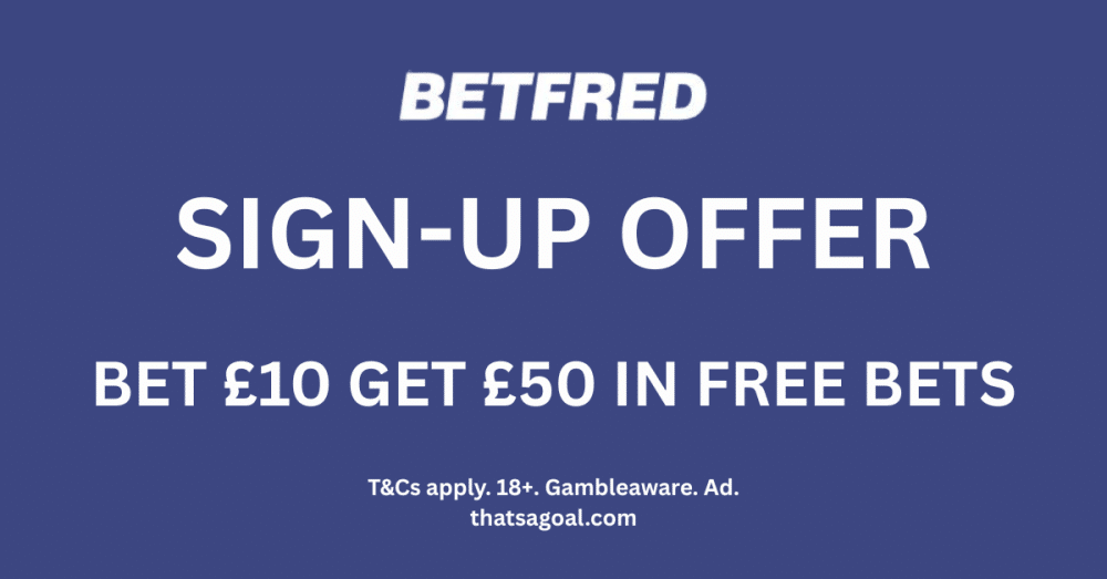 Betfred sign up offer