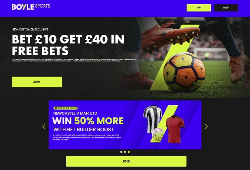 Newcastle vs Man United Boyle Sports