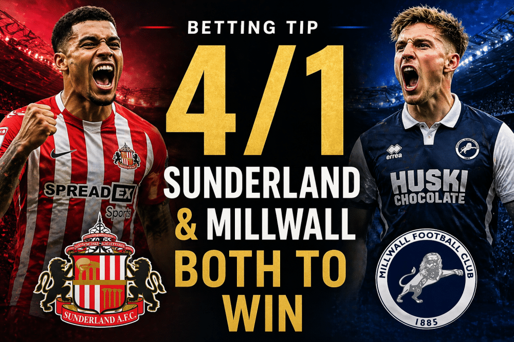 Sunderland Millwall 4/1 double