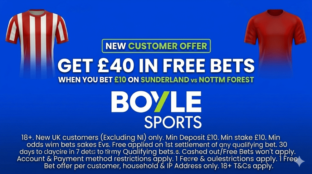 Sunderland vs Nottm Forest free bets