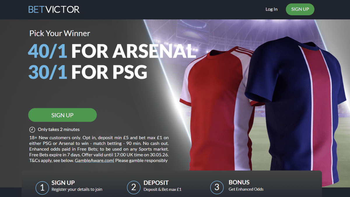BetVictor Champions League final boost