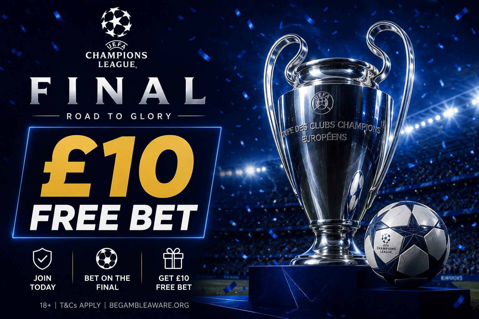 Betfred UCL final bet builder offer