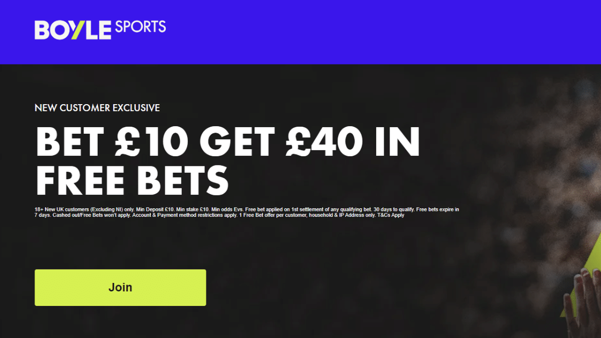 BoyleSports Sign-Up Offer: Bet £10 Get £30 in Free Bets and Win 50% More on Selected Matches