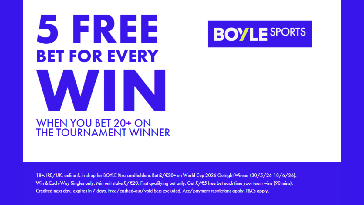 Boylesports World Cup £5 offer