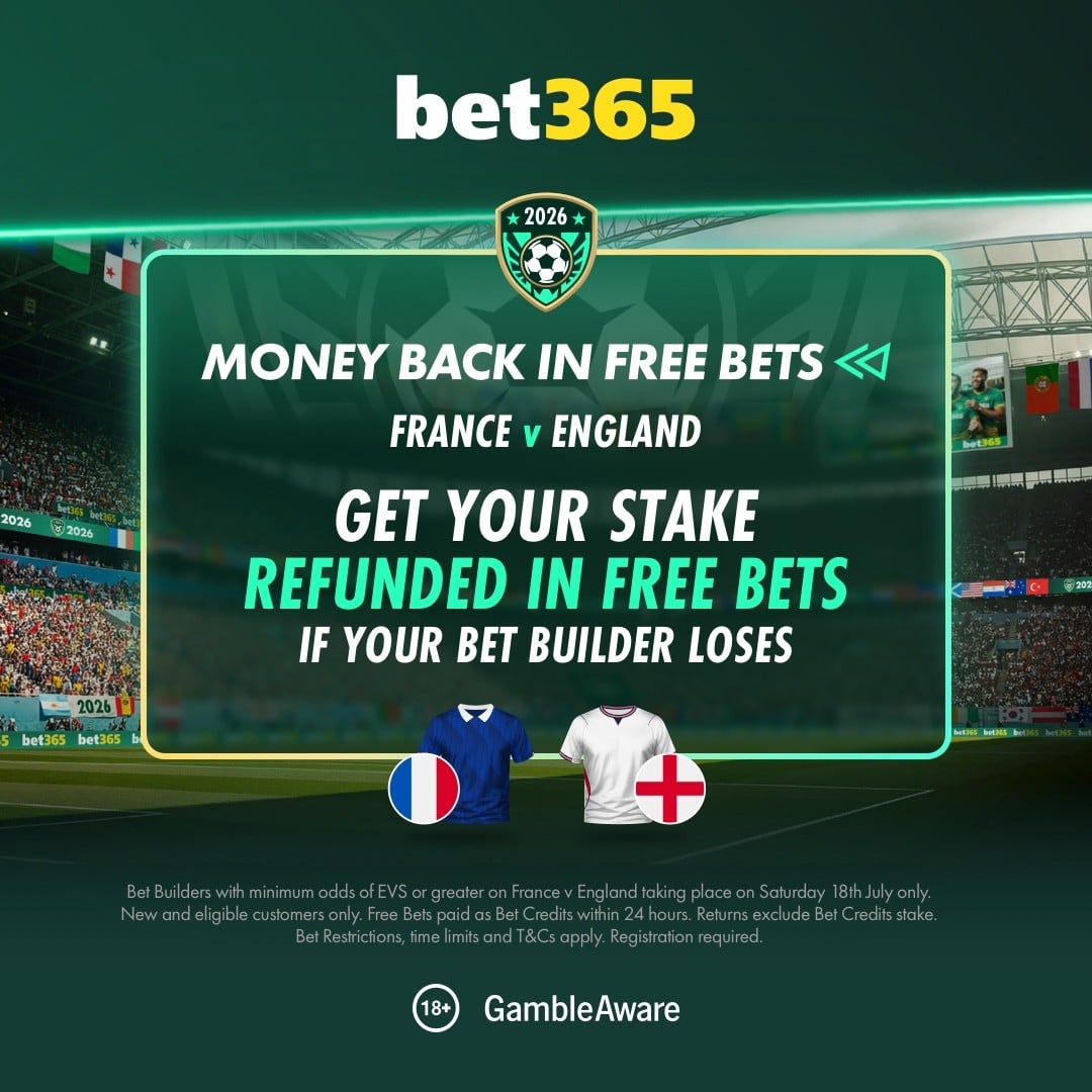 Bet365 France vs England
