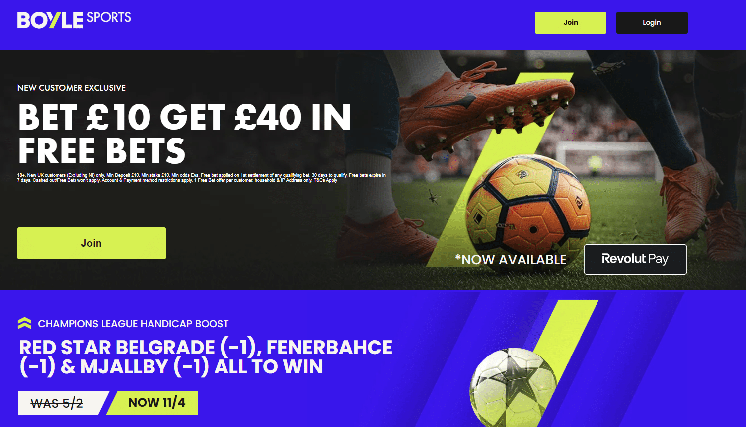 Boylesports Tuesday Champions League boost