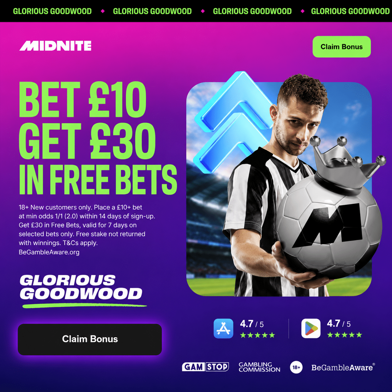 Midnite Glorious Goodwood Offer