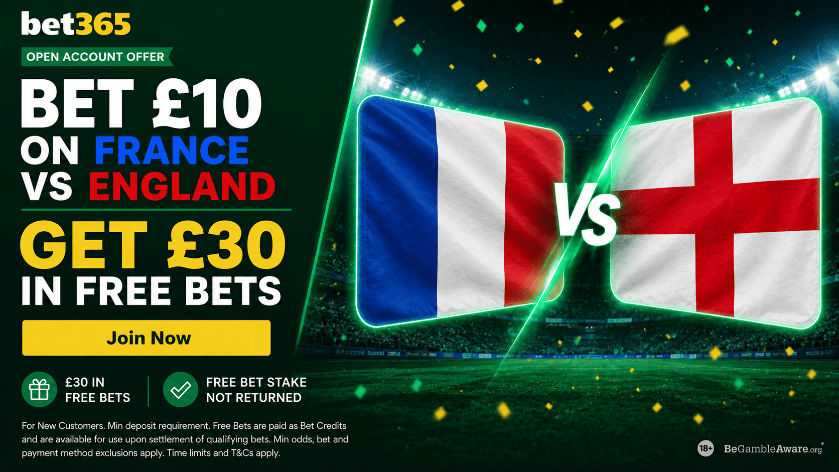 bet365 France vs England