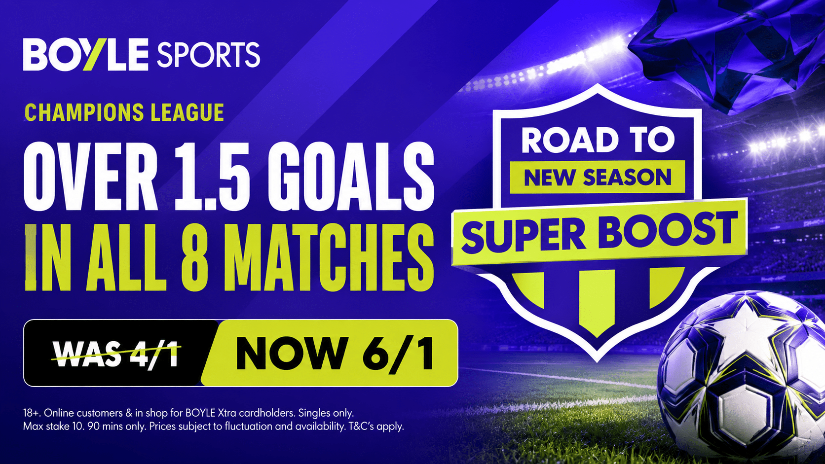 Boylesports Champions League boost