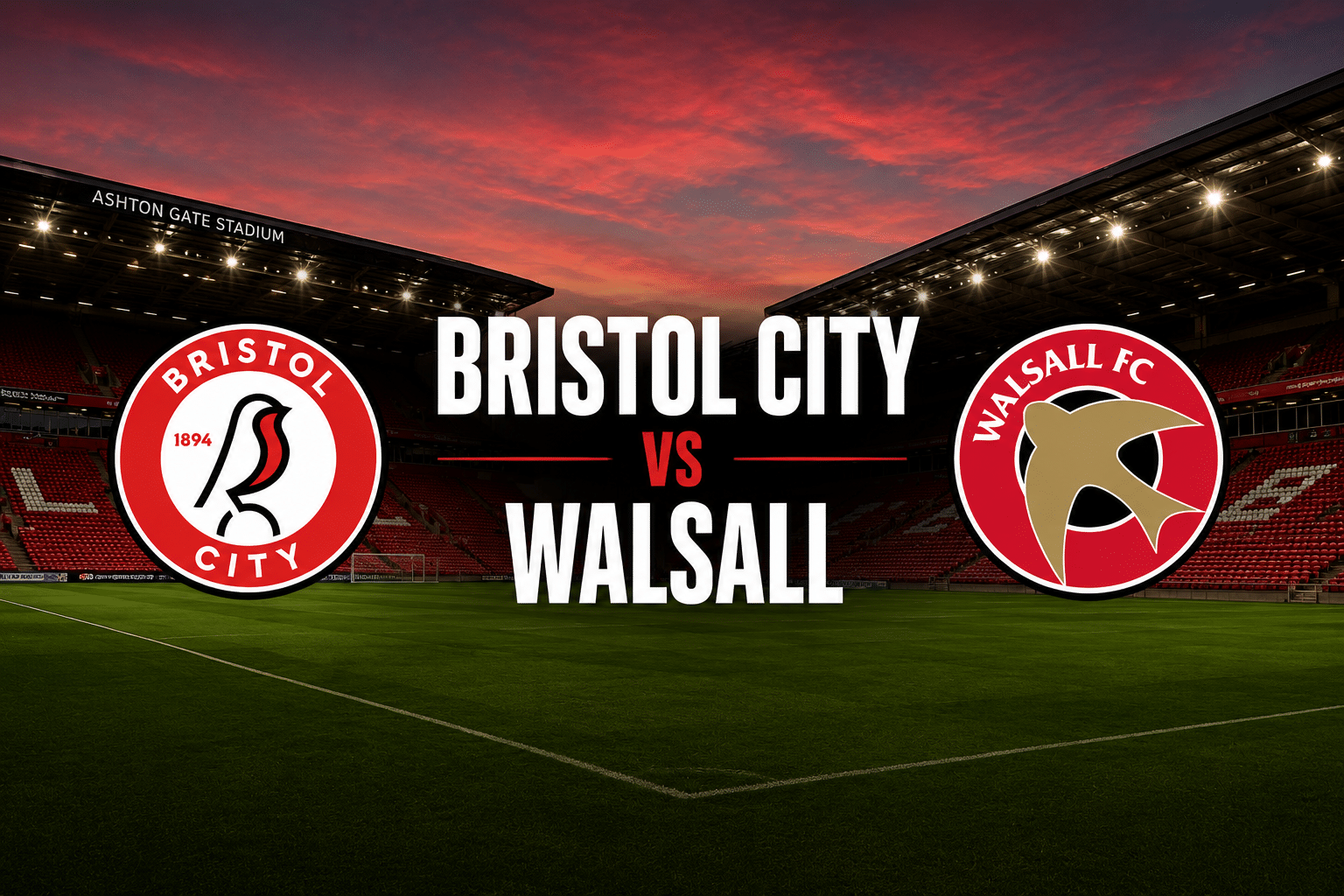 Bristol City vs Walsall stats