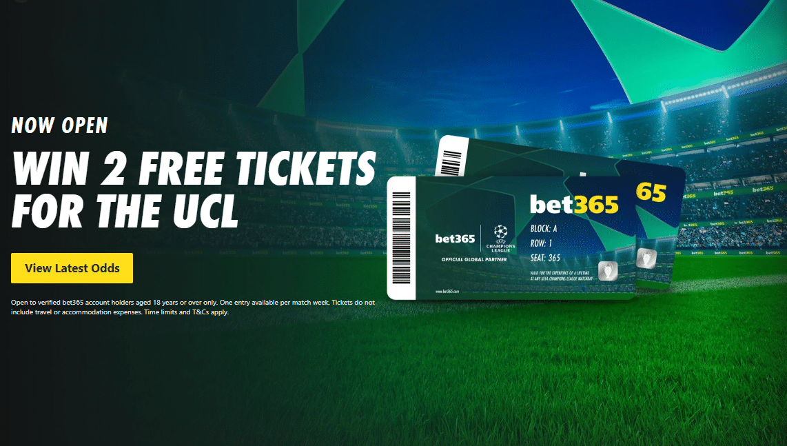 Champions league bet365 ticket giveaway