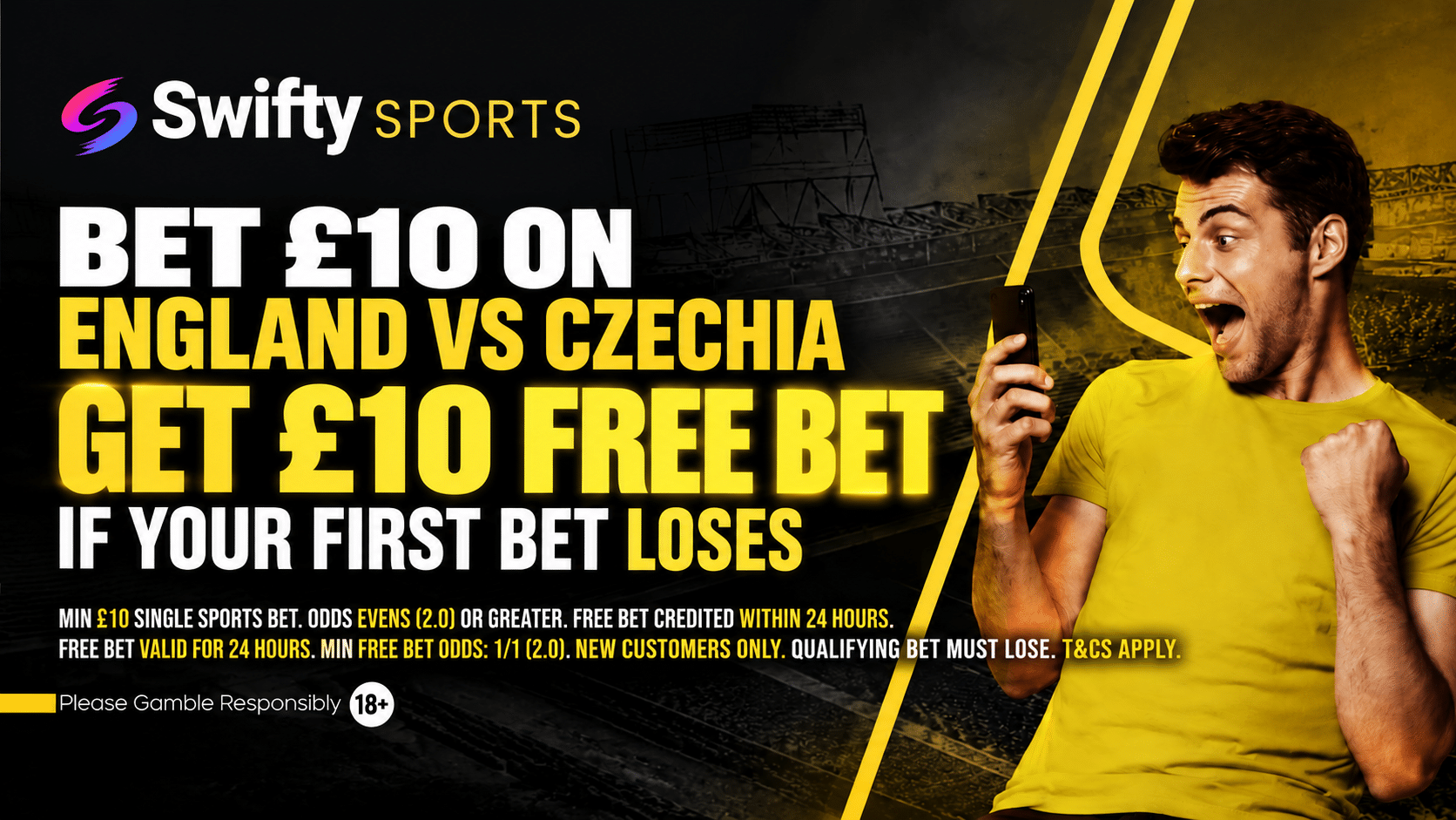 Swifty Sports England Betting Promotion